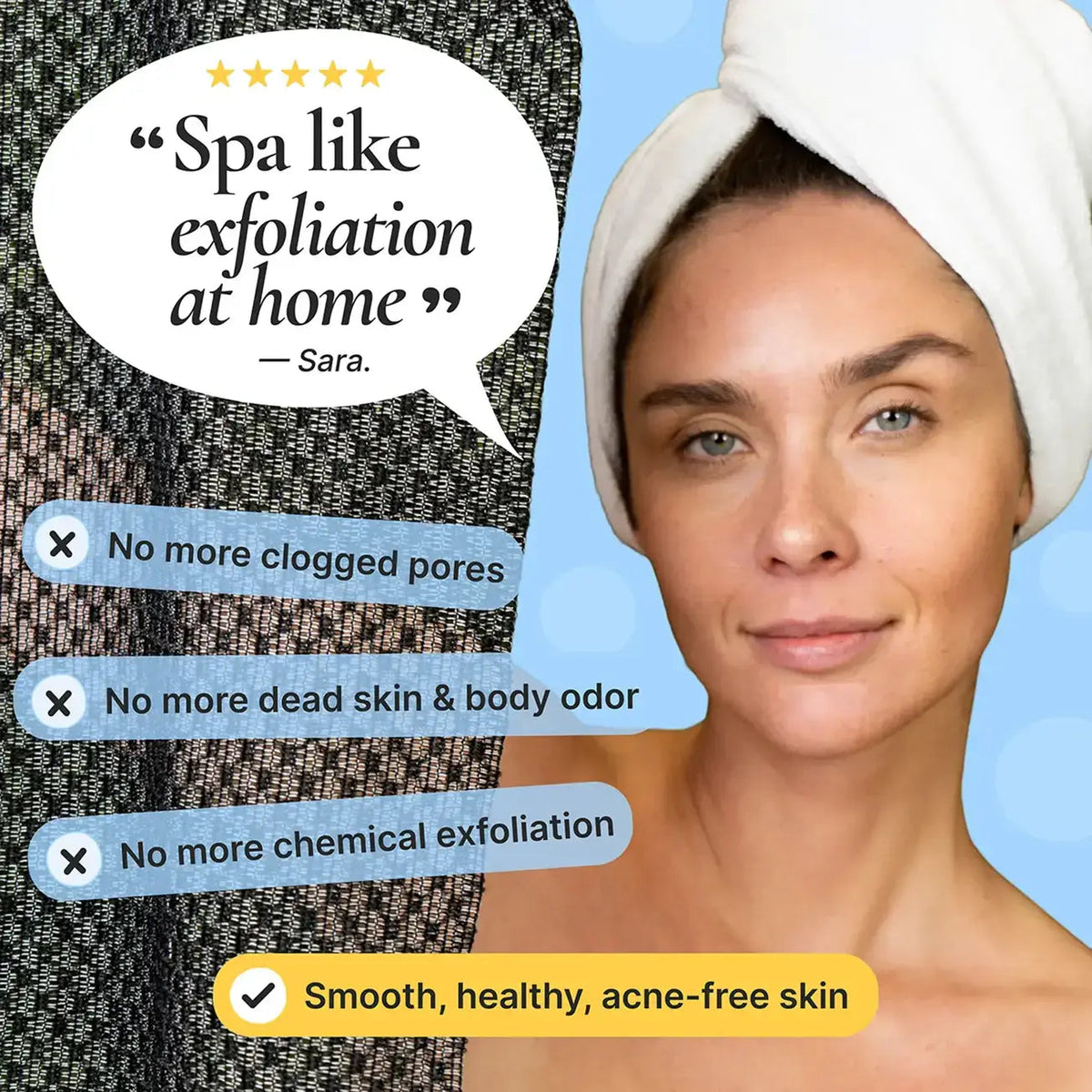 SilverScrub™ Exfoliating Towel